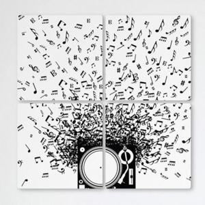 아트박스/꾸밈 cf263-멀티액자_음표가나오는엘피판