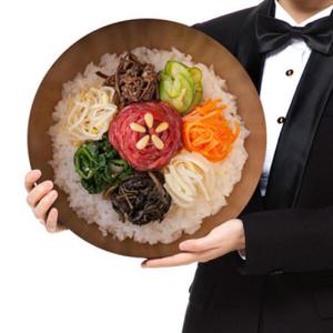 아트박스/꾸밈 cs910-원형아크릴액자_육회비빔밥