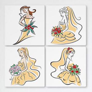 아트박스/꾸밈 cf370-멀티액자_웨딩드레스를입은신부