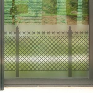 아트박스/꾸밈 cr496_m-무점착유리시트_울타리패턴_글라스시트지