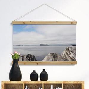 아트박스/꾸밈 pi958-우드스크롤_90CmX60Cm-노르웨이바다풍경