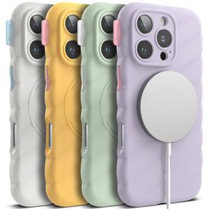 아트박스/링케 아이폰16 프로 맥세이프 케이스 마카롱 실리콘