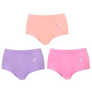 [TRY]여성 삼각팬티 퀸스포인티03 유색C3매 엄마팬티 면100