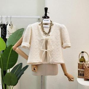 [포커스]  FM3E7KC03696_구름 퍼프 투리본 가디건