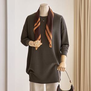 [커스텀에이블] 루즈핏 항아리 긴팔 롱 티셔츠_T2509TS125C