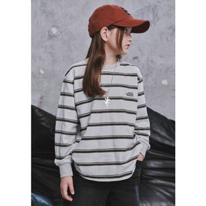 블루테일2 AZH1TS04MT 주니어 공용 민트 스트라이프 긴팔 티셔츠 초등