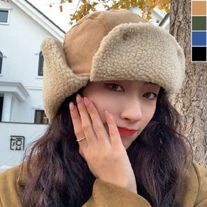 군밤모자 뽀글이 군밤 모자 1P 겨울 귀달이 플리스 버클 방한모