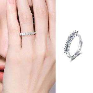 우정반지 seven 로얄큐빅 링 오픈조절 패션 주얼리