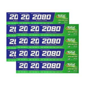 [메디안]애경 2080 시그니쳐 토탈 그린치약 125g 4입 x6