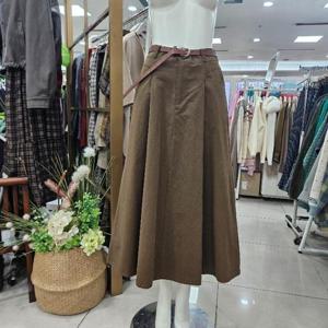 스테파니 DP01 에이치핀턱벨트스커트 a25sk5302