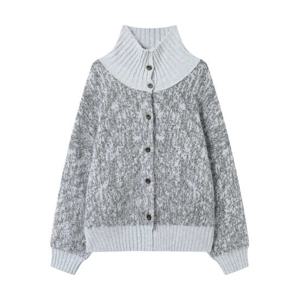 [탱커스]빈티지 하이넥 버튼업 오버핏 가디건 (TX4CD026L0)