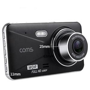 Coms 차량용 2채널 전후방 블랙박스(4형,G센서,앵글150도,1080P Full HD)