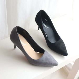 여자구두 빅사이즈가능 P1086 구두 펌프스 스웨이드