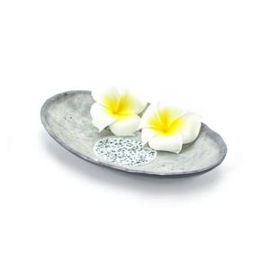 업소용 멜라민 플라워 타원 스끼다시 접시 2호