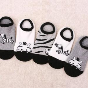 [키즈노리]D 지브라_5족 유아동 양말덧신