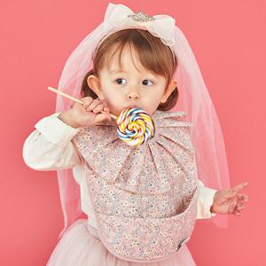 벨몽 러플 방수 아기 자기 주도 이유식 턱받이-프림로즈