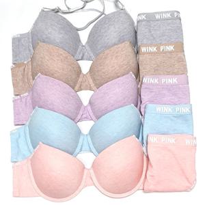 무지 순면속옷 AB컵세트 팬티 몰드브라 베이직브라2종