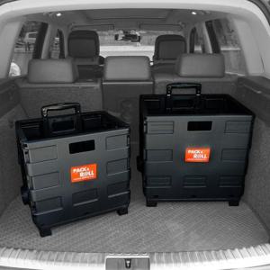 볼보 트렁크정리함 SUV 수납 박스 신발장 이동식 카트