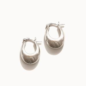 제이로렌 05M02614 드롭링 물방울라인 실버 링귀걸이