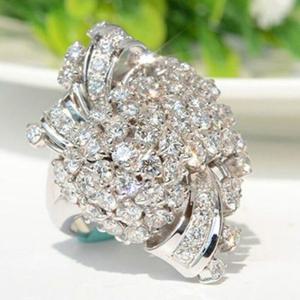 큐빅반지 서지컬스틸 화이트 악세사리 화려한 링 OC