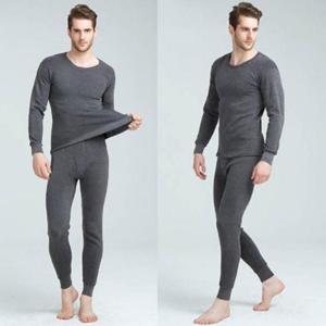 [시스터즈] 남자 기모 발열 내의 상하 세트 블랙 차콜