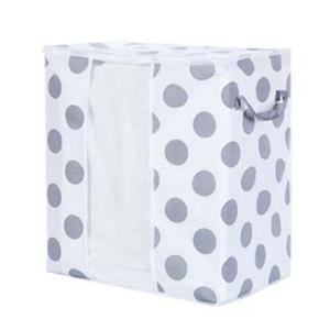 이불 보관백 세로 땡땡이 손잡이 다용도 옷 정리함