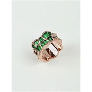 그린 부채 큐빅 반지/큐빅반지체인반지/여자반지/링