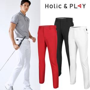 [gs] 홀릭앤플레이 남성 스판 UV 배색 골프바지 HA2MPT007