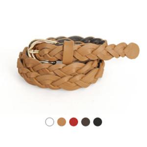 [디꾸보]골드 미니 버클 슬림 꽈배기 여성벨트 GB842