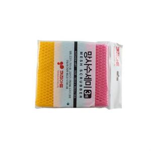 [기타] 키친아트 망사 수세미 3매 주방수세미