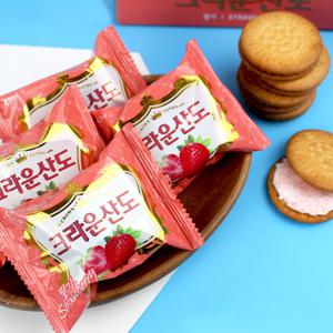 크라운 산도 딸기 323g / 사무실 간식 과자 비스켓