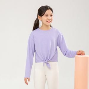 [요가피기](YP50321)챠밍 리본 테리 롱 슬리브