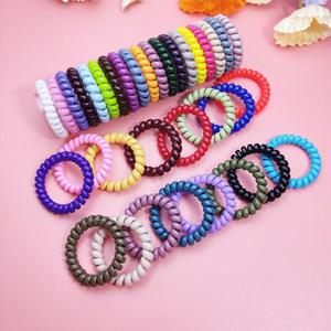 컬러 스프링머리끈 헤어악세사리 머리끈 DD-10146