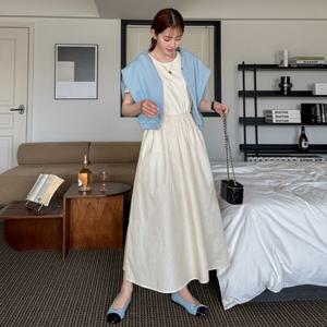 [조아맘] 레이어드 반팔 원피스