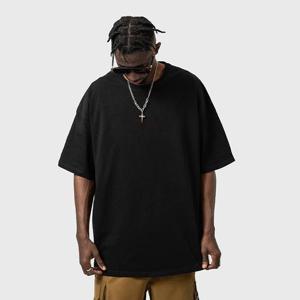 남자 빅사이즈 무지 반팔티  두꺼운 박스 티셔츠