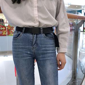 남성 캐주얼 캔버스 버클 패션 벨트 120cm M11331