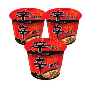 농심 신라면컵(대) 114g x3개 / 컵라면 큰사발면