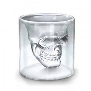 로하티 해골 칵테일잔 200ml/ 이중유리 양주잔