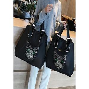 G125550_고양이 스팽글 빅 쇼퍼백 숄더백