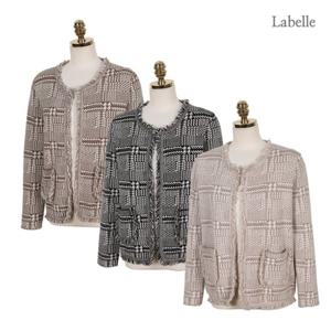 [라벨르][라벨르by신영모피] 여성 트위드 니트 가디건 NTCD01
