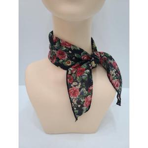 [이쁜] 장미 삼각 미니 스카프