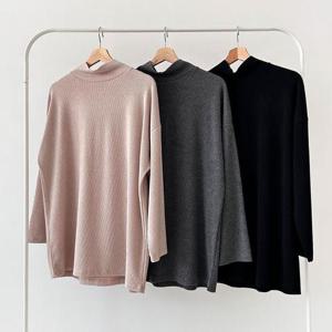 빅사이즈폴라티 Q198L410 클래식목폴라골지긴팔티 LD