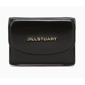 [JILLSTUART ACC] [코코] 블랙 로고 포인트 장식 소가죽 반지갑JAWA5E540BK