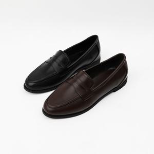 [신난다슈] 여성 로퍼 단화 1cm 2종 여자 플랫 구두 슬립온 둥근코 발편한 낮은굽 NF255214