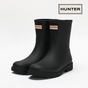 헌터 레인부츠 다운포어 숏 남성 장화 블랙 HFRM0002251-BLK