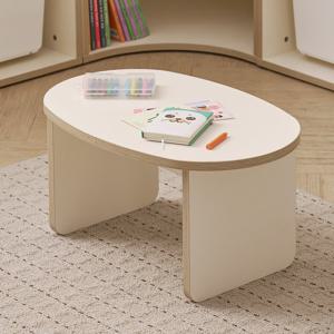 나무뜰 버디 E0등급 타원형 에그 테이블 아기 유아 책상 MRF051C (착불)