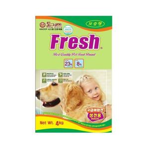 도그죤 후레쉬 어덜트 4kg 보충형 반려견사료 리필형사료 건강사료 절약형사료 가성비좋은사료