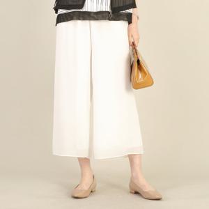 애비뉴투지 엄마옷 쉬폰 허리밴드 여름 통바지 와이드 팬츠 빅사이즈 P05569