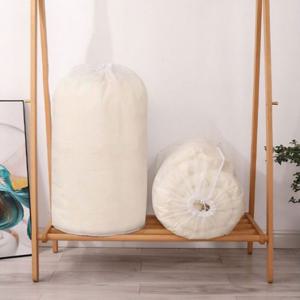 무지방수 반투명 원형 이불보관함 파우치 이불주머니