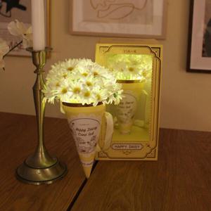 아트박스/비아케이스튜디오 해피해피 데이지 콘 LED 무드등